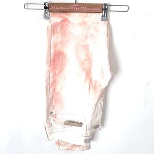 (B15) Levis Womens Jeans 535 Skinny Fit Denim coral & white Leggings, Sz 30, NWT